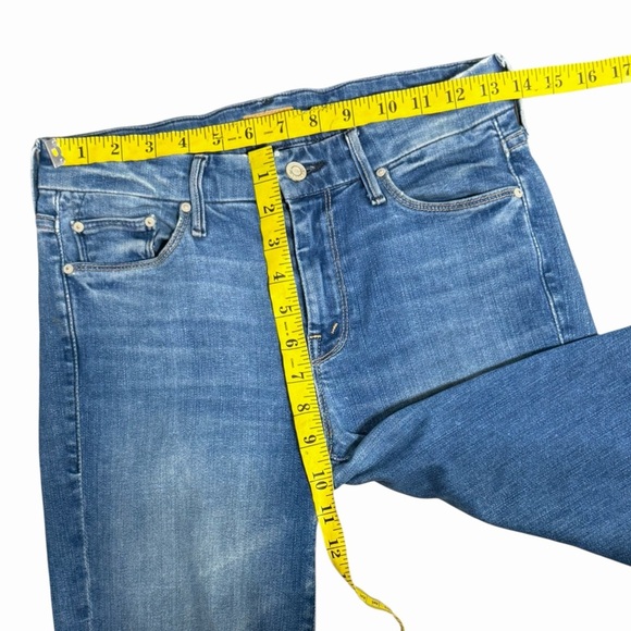 MOTHER The Looker Ankle Fray in Birds of Paradise mid rise skinny Size 26 - Picture 3 of 6